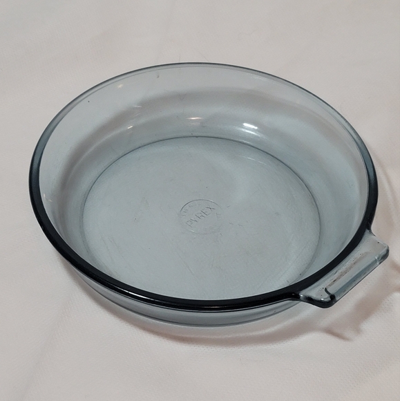 Vintage PYREX Blue Flameware 1940's 7" Skillet #817B w/Glass Handle - Picture 2 of 10